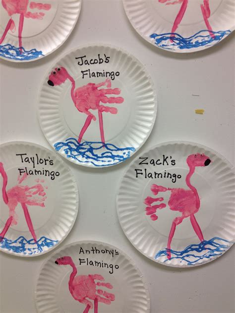 Pin By Dot Mcardle On Toddler Crafts Flamingo Craft Pink Crafts