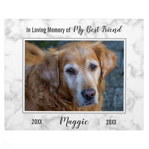 In Loving Memory Dog Memorial Pet Loss Sympathy Plaque