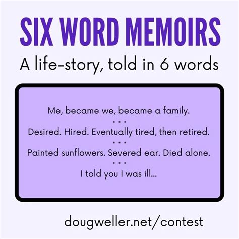 2022 Example Of A Six Word Memoir And How To Write A Fantastic One