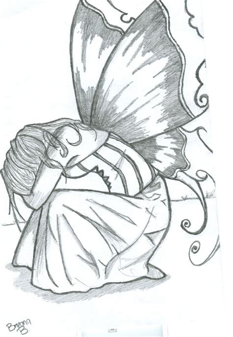 Pencil Drawings Of Fairies Easy Fairy Drawing Fairy Drawings Angel Drawing Drawing Step