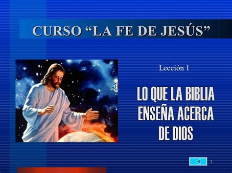 La Fe De Jesús Lección01