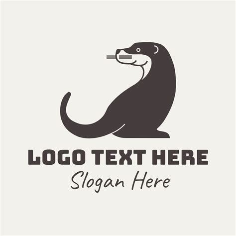 Otter Animal Logo Brandcrowd Logo Maker