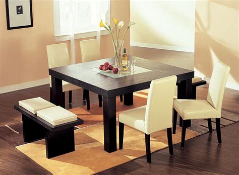 A dark wood polished square dining table is perfect for that corner next to the window. 25 Elegant Dining Table Centerpiece Ideas | Dining room ...