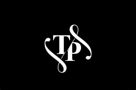 Tp Monogram Logo Design V6 By Vectorseller Thehungryjpeg