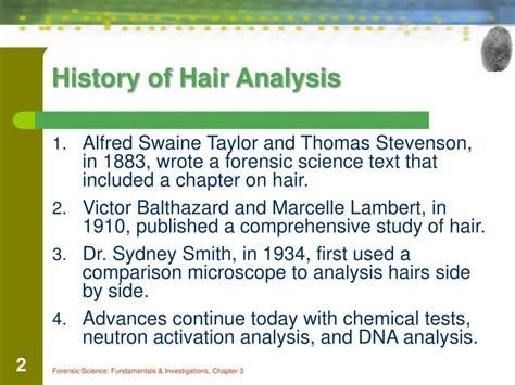 Ppt Chapter 3 The Study Of Hair Powerpoint Presentation Free