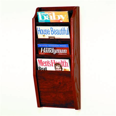 Wooden Wall Mounted Magazine Rack Wooden Magazine Rack Magazine Wall