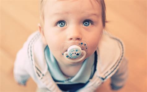 Wallpaper Baby Look Blue Eyes Pacifier 2560x1600 Wallhaven