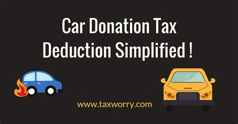 Can you donate a car for tax write off