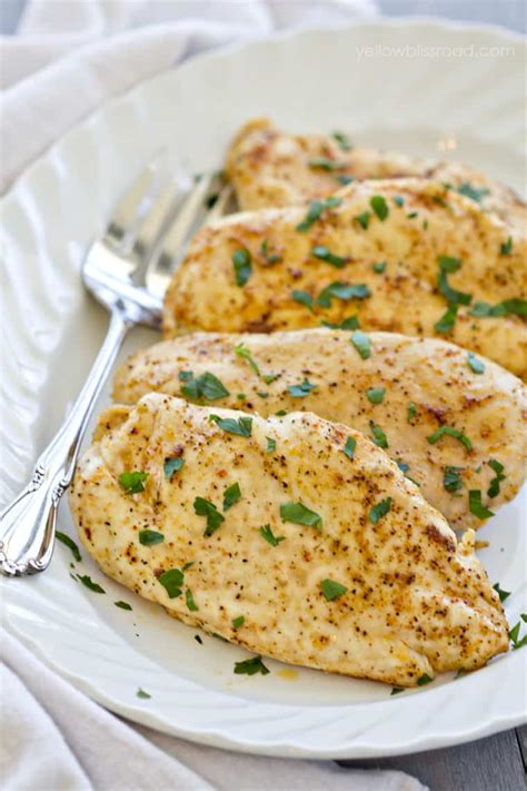 You can also poach in the oven by placing chicken in a single layer in a roasting pan. How to Bake a Chicken Breast? - The Housing Forum