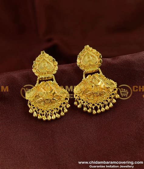buy traditional design dangler earring gold plated dangler collection online