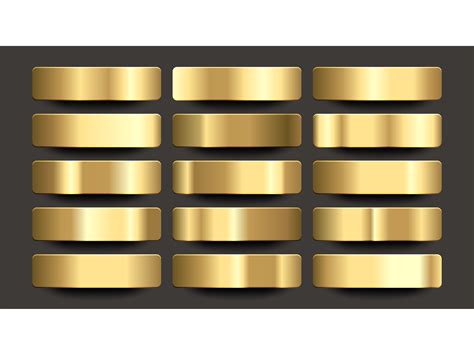 Premium Golden Gradients Swatches Set Afbeelding Door Aghiez · Creative