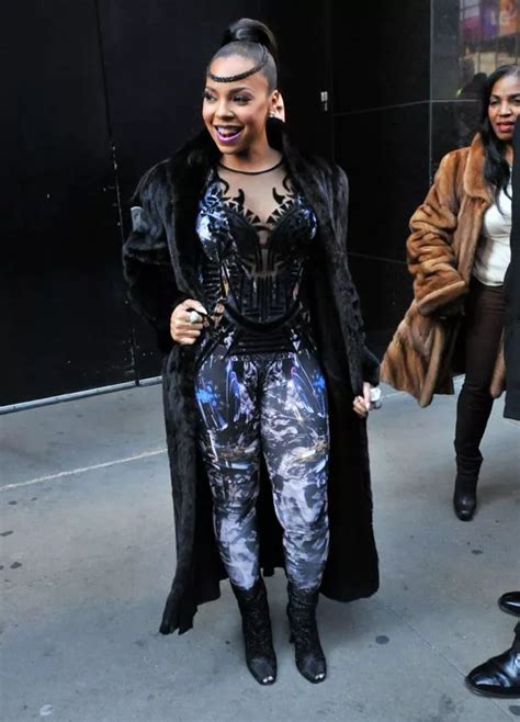 Ashanti Is Wearing More Sheer Clothes Out And About In New York This Time On Good Morning