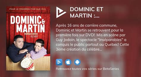 Où Regarder Le Film Dominic Et Martin Inséparables En Streaming