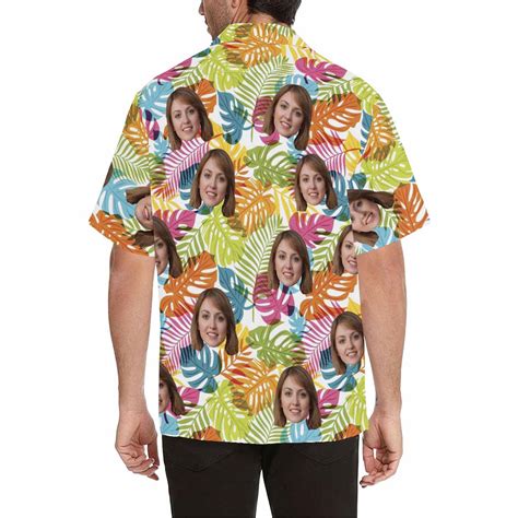 Custom Face Hawaii Shirtpersonalized Hawaii Shirtfunny Etsy