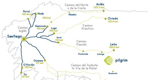 Últimos 200 Km Del Camino De Santiago Rutas Mapa Y Etapas Pilgrim