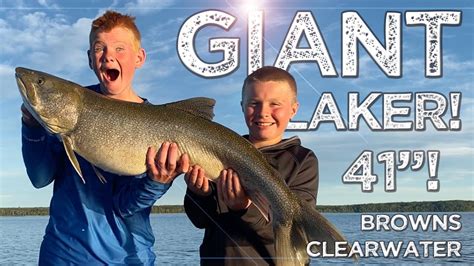 Quest For A Giant Laketrout At Browns Clearwater West Lodge Youtube