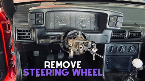 How To Remove The Steering Wheel On A 87 93 Foxbody Mustang Youtube
