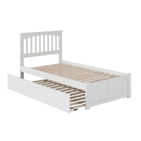 Bowery Hill Twin Xl Platform Panel Bed With Trundle In White 1 Ralphs