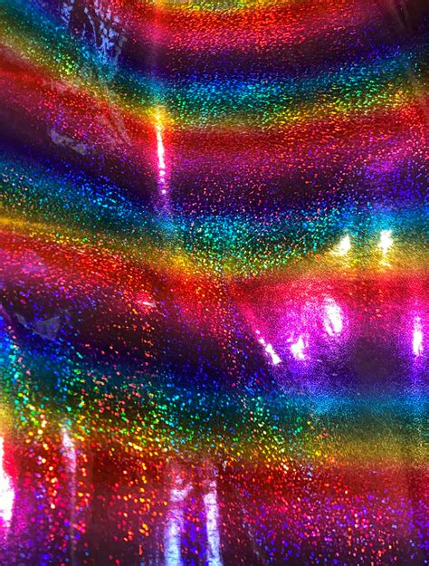 13x52 Rainbow Holographic Vinyl Embroidery Glitter Vinyl Etsy