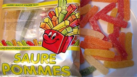 Haribo Sour French Fries Youtube