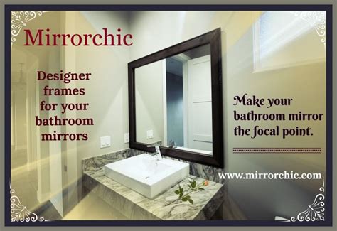 Custom Bathroom Mirror Frames Mirrorchic Diy Mirror Frame Kits Bathroom Mirror Bathroom