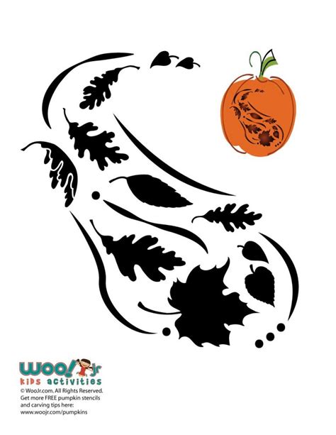 Fall Stencils For Pumpkins And Elegant Crafts Woo Jr Kids
