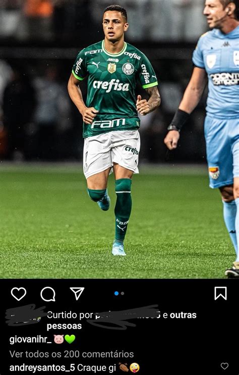 Central do Palmeiras on Twitter O comentário do Andrey Santos na foto