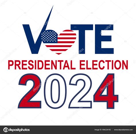 2024 Presidential Election Day Usa November Card Design Vote Your Stock