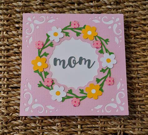 Mother S Day Cards Greeting Cards Wreath Card Fun Cards Floral Cards D Cards Stationery