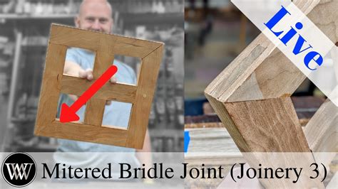 How To Make A Mitered Bridle Joint Joinery Window Joint 3 Youtube