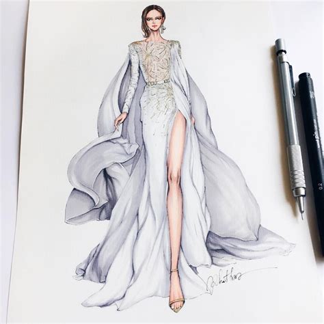 Instagram Fashion Design Sketches Fashion Illustration Dresses