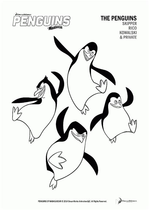 Mary Poppins Penguins Coloring Page Coloring Pages