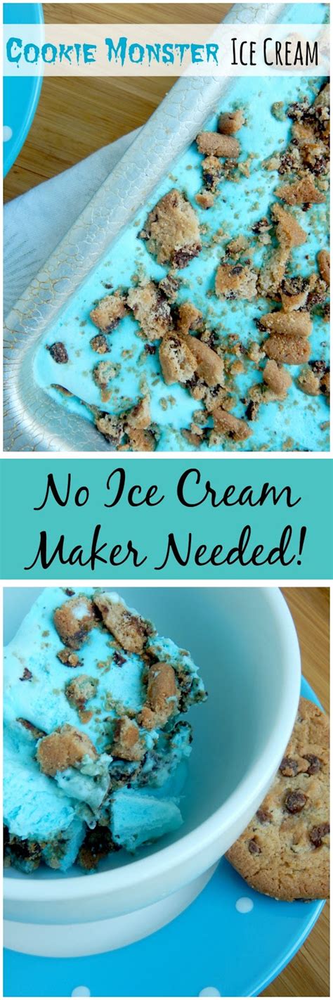 Cookie Monster Ice Cream Allys Sweet And Savory Eats
