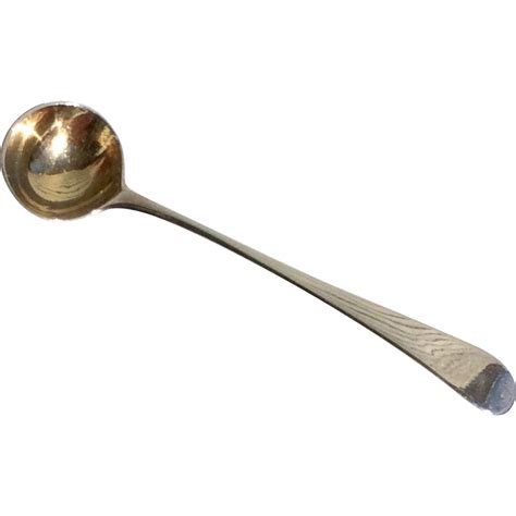 Vintage London Sterling Silver Master Salt Spoon from bestkeptsecrets 