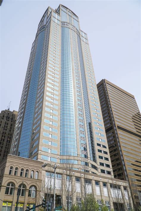 Modern Skyscraper In The City Of Seattle Seattle Washington April