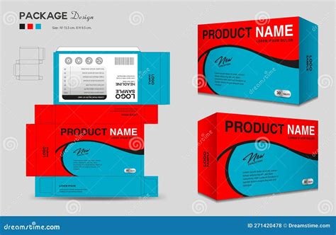 Supplements And Cosmetic Box Design Package Design Template Box