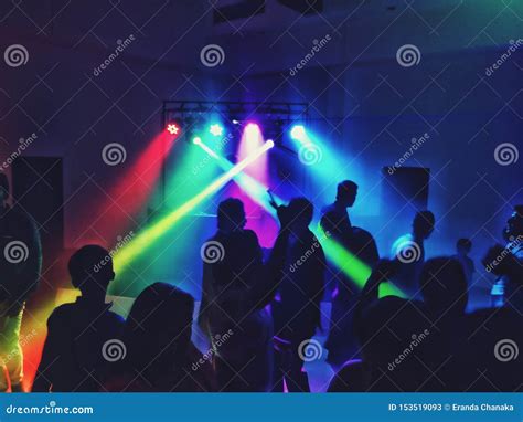 Dance With Lights At A Party Stock Image Image Of Lights