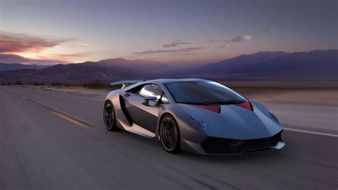 Hd Wallpaper Lamborghini Sesto Elemento Supercar Mountain Landscape Speed