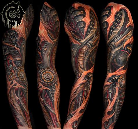 Https://tommynaija.com/tattoo/biomechanical Sleeve Tattoo Designs
