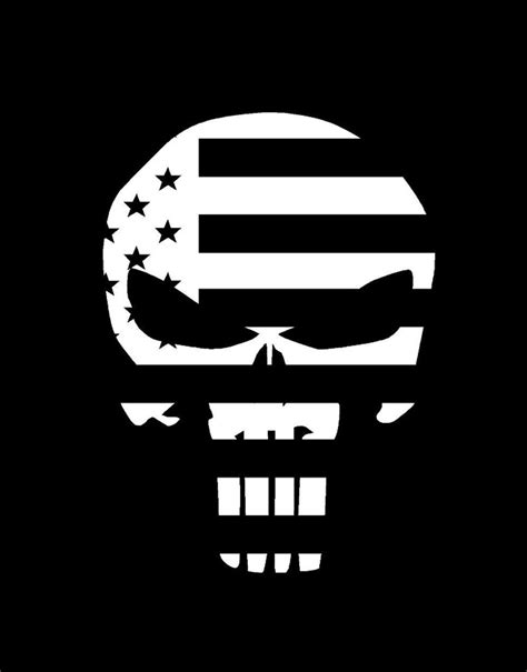 Chris Kyle Punisher Skull Flag Vinyl Decal Punisher Skull Chris