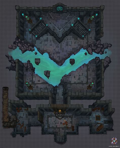 Underground Chamber Public X Patreon Dnd World Map Dungeon Maps Fantasy Map