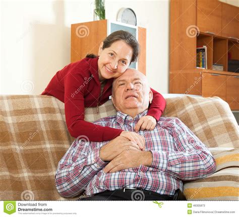 mature couple in home interior stock image image of husband estate 46305873
