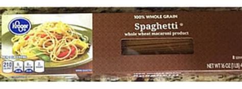 Kroger Spaghetti 56 G Nutrition Information Innit