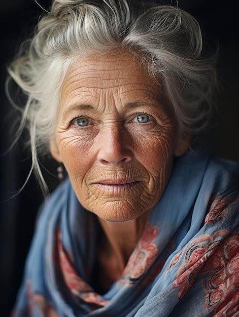 Premium Ai Image Beautiful Old Lady Incredible Old Age Seniorita Grandmother Granny Elderly