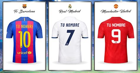 Crea Tu Camiseta De Futbol Con Tu Nombre Custom Football Shirts