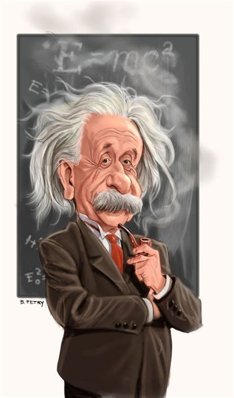 Art Of Petry Albert Einstein Caricature Einstein Funny Caricatures