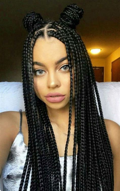 Box Braids Hairstyles With Color