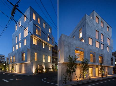 Hiroyuki Ito Completes Staggered Concrete Apartment Building In Tokyo