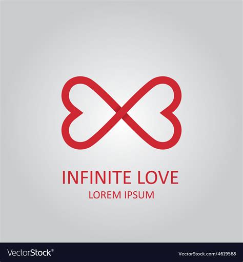 Infinite Love Logo Royalty Free Vector Image Vectorstock