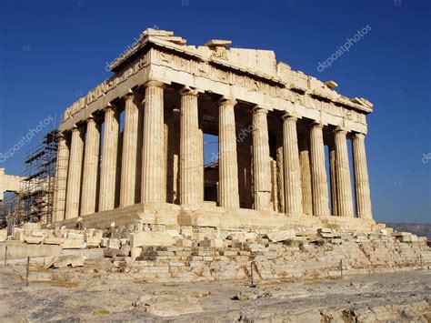 Parthenon Tempel Op De Akropolis Van Athene Griekenland — Stockfoto